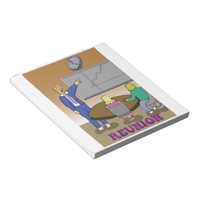 Notepad - reunion cover (Bloco de botas - reunião) (Angled)