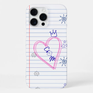 Notepad Scribbles Customizable Phone Case