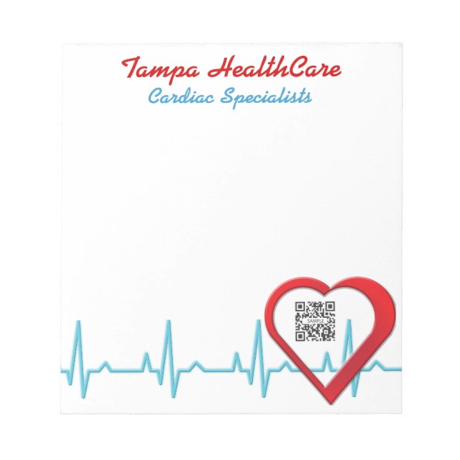 Notepad Template Heart Health (Front)