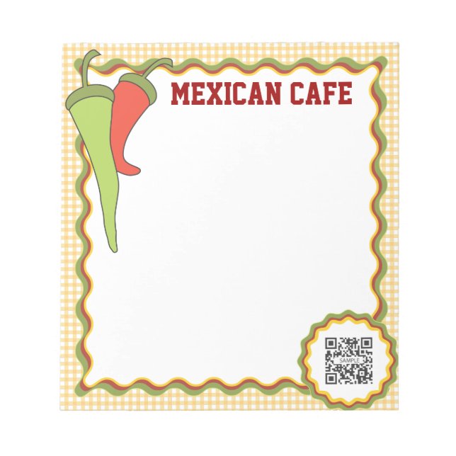 Notepad Template Mexican Food (Front)