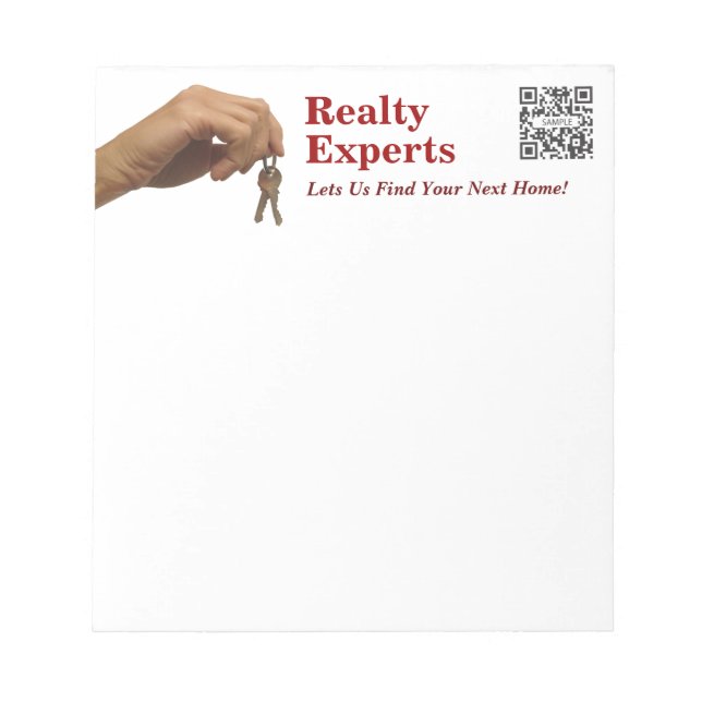 Notepad Template Realty Experts (Front)