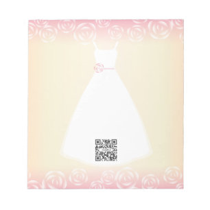 Notepad Template Wedding Dress