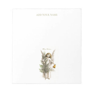 NOTEPAD : VINTAGE CHRISTMAS ANGEL