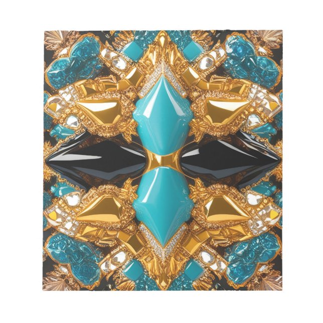 Notepad with Bahamas Colours Modern Design (Front)