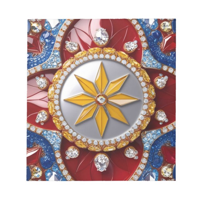 Notepad with Colombian Colours Modern Design (Front)