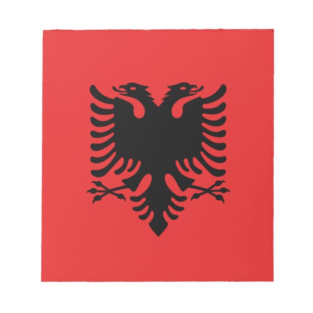 Notepad with Flag of Albania (Front)