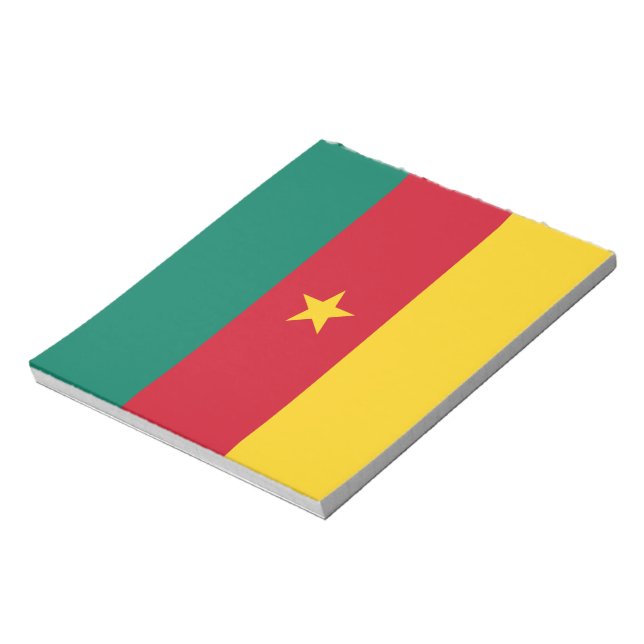 Notepad with Flag of Cameroon (Rotated)