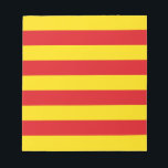 Notepad with Flag of Catalonia<br><div class="desc">Show your pride in Catalonia with this patriotic notepad featuring the striking Flag of Catalonia! With its bold red and yellow stripes, this notepad captures the unmistakable identity of the Catalan people. Whether you're jotting down reminders, sketching ideas, or leaving a heartfelt note, this unique pad adds a meaningful touch...</div>