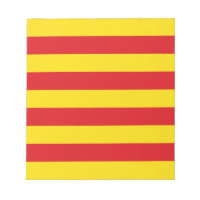 Notepad with Flag of Catalonia