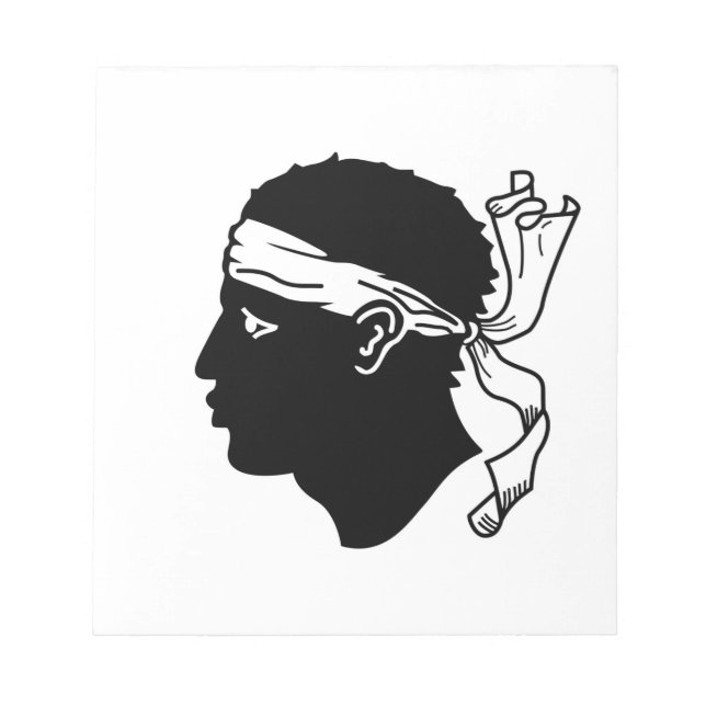 Notepad with Flag of Corsica (Front)