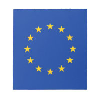 Notepad with Flag of European Union
