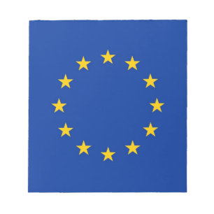 Notepad with Flag of European Union