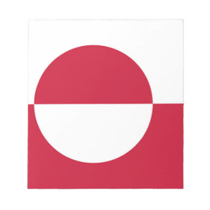 Notepad with Flag of Greenland
