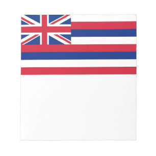 Notepad with Flag of Hawaii State