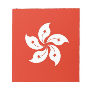 Notepad with Flag of Hong Kong, China