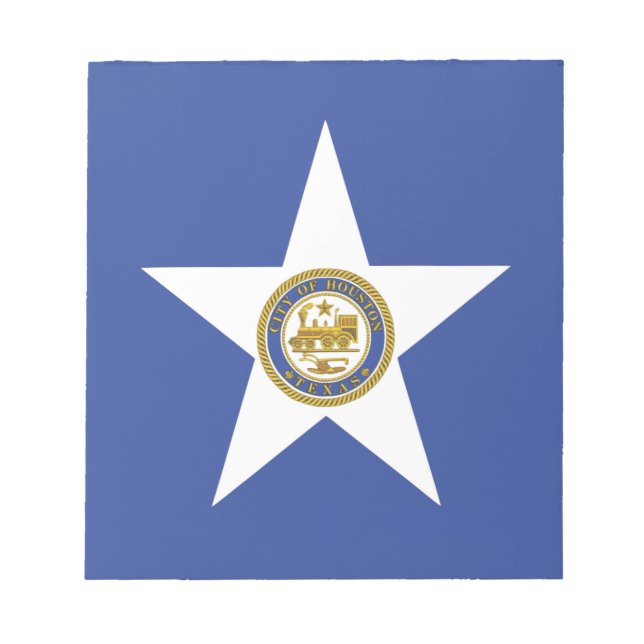 Notepad with Flag of Houston City, USA (Front)
