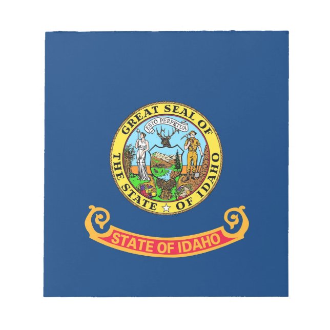 Notepad with Flag of Idaho State (Front)