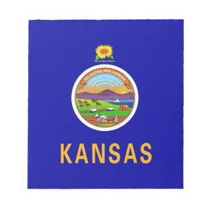 Notepad with Flag of Kansas State