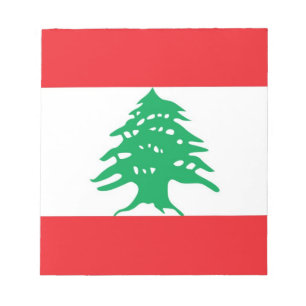 Notepad with Flag of Lebanon