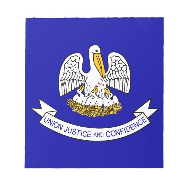 Notepad with Flag of Louisiana State (Front)
