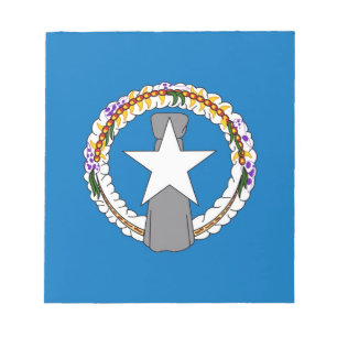 Notepad with Flag of Northern Mariana Islands
