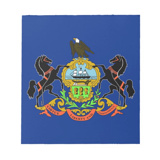 Notepad with Flag of Pennsylvania State (Front)