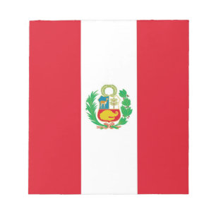 Notepad with Flag of Peru