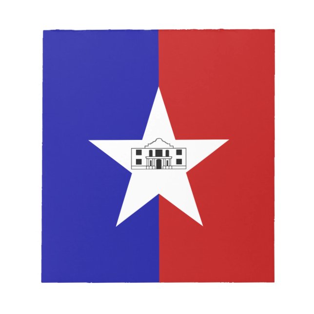 Notepad with Flag of San Antonio City, USA (Front)