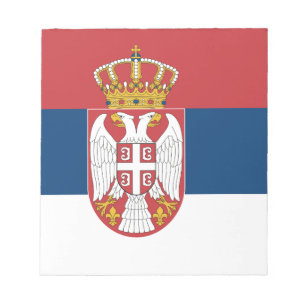 Notepad with Flag of Serbia