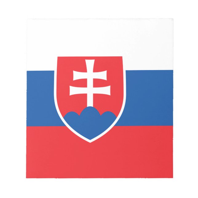 Notepad with Flag of Slovakia (Front)