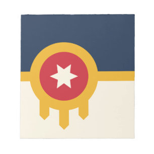 Notepad with Flag of Tulsa, Oklahoma