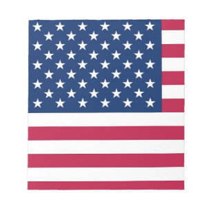 Notepad with Flag of United States of America