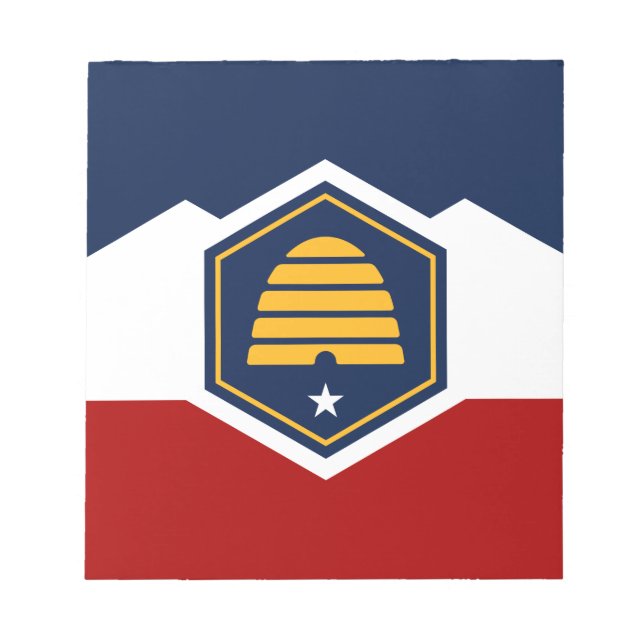 Notepad with Flag of Utah, USA (Front)