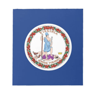 Notepad with Flag of Virginia State