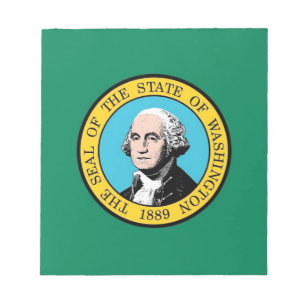 Notepad with Flag of Washington State