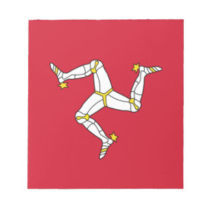 Notepad with Isle of Man Flag
