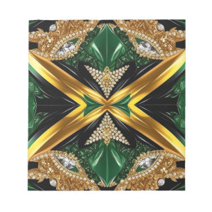 Notepad with Jamaican Colours Modern Design