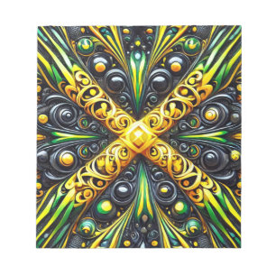 Notepad with Jamaican Colours Modern Design