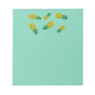 Notepad with Pineapple Pattern