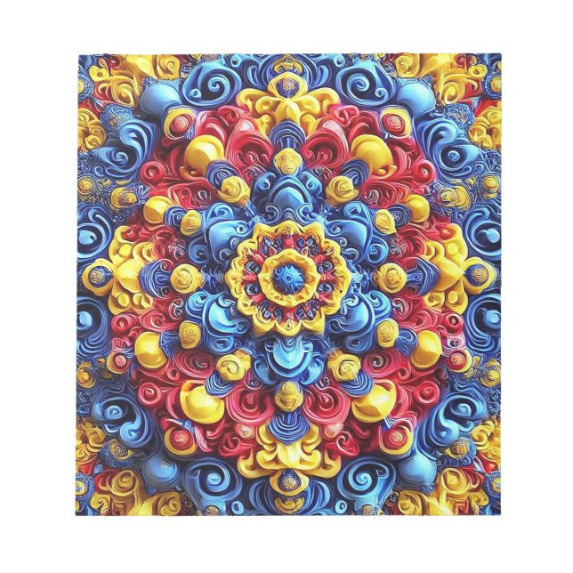 Notepad with Romanian Colours Modern Design (Front)