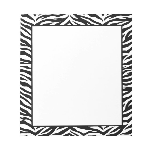 Notepad-Zebra Print Notepad (Front)