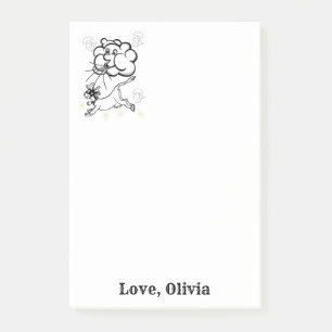 Notes Cow Clouds  Colouring Post it Note