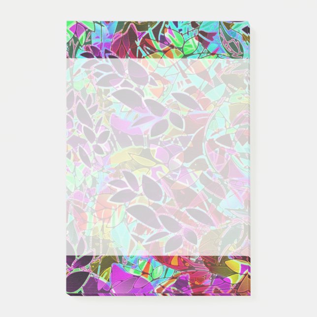 Notes Floral Abstract Artwork (Front)