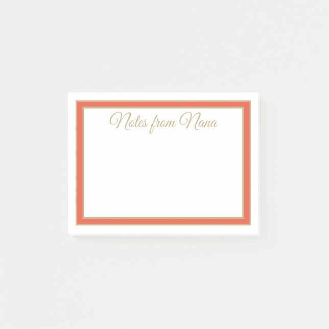 Notes from Nana post it notes (Front)