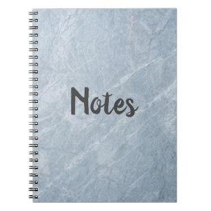 Notes Grey Marble Effect Notebook