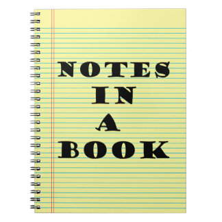 Notes in a Book, bold, yellow legal pad, Notebook