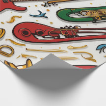 Notes & Instruments Musical Celebration Birthday
