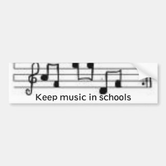 notes, Keep music in schools Bumper Sticker