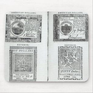 Notes of the Continental Currency Mouse Mat