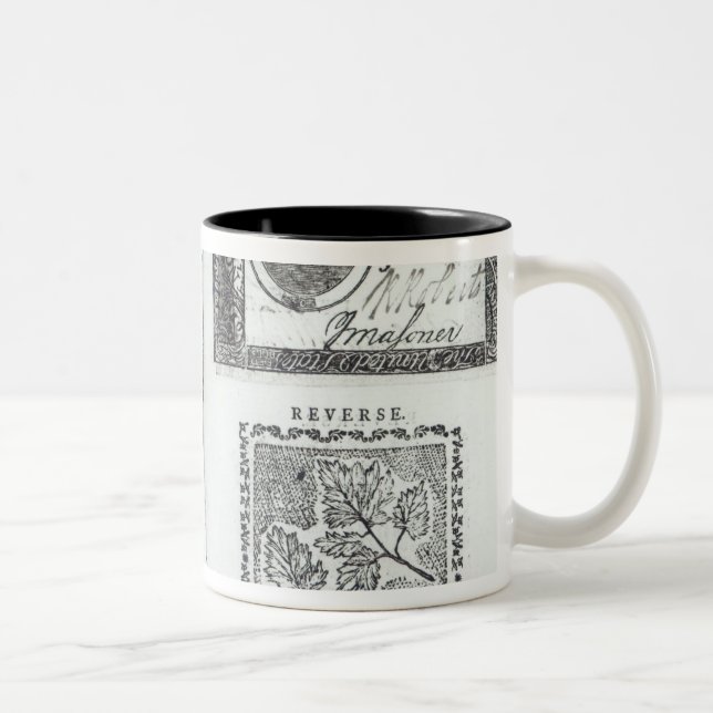 Notes of the Continental Currency Two-Tone Coffee Mug (Right)